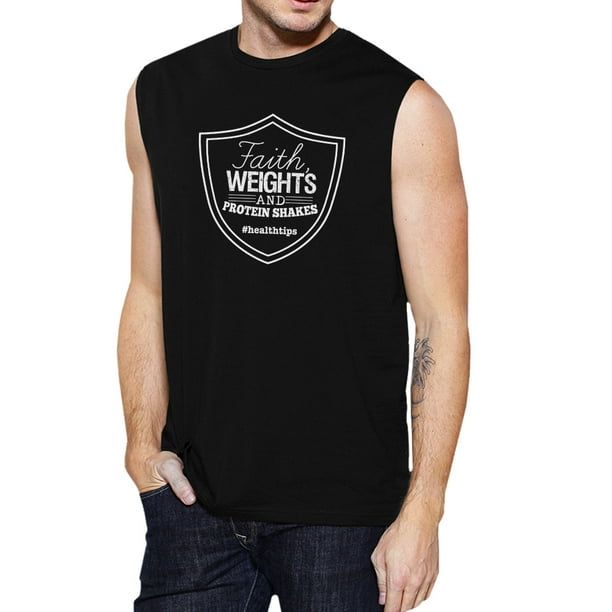 Men's Commit To Be Fit White T-Shirt Tank Top Workout Fitness Gym Powerlift V398 Men's Commit To Be Fit White T-Shirt Tank Top Workout Fitness Gym Powerlift V398